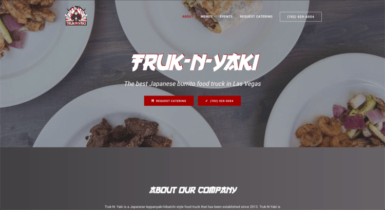 Truk-n-Yaki First WordPress Website