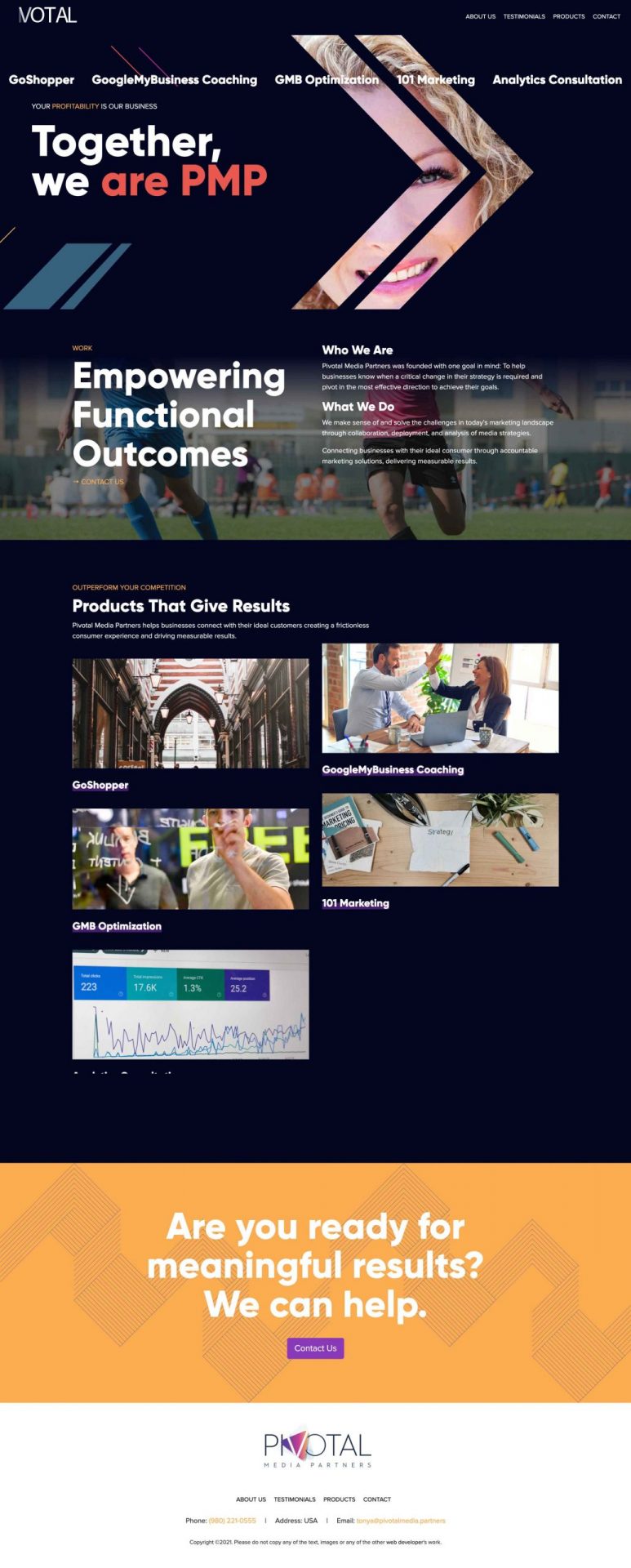 Pivotal Media Partners Homepage